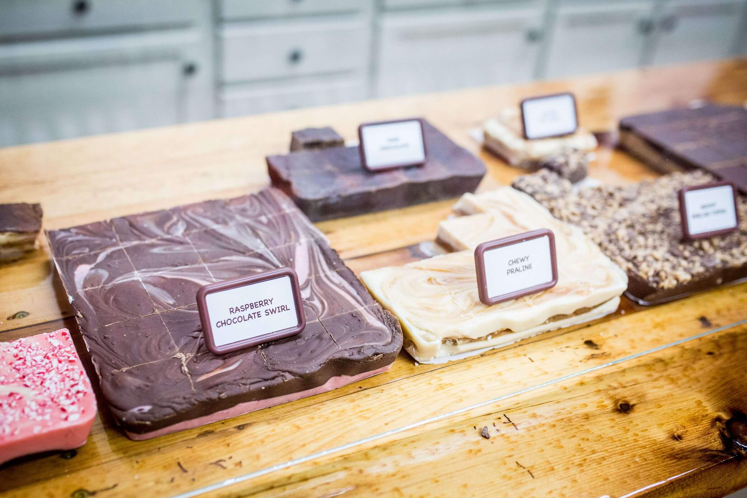 Homemade Fudge in bakery window